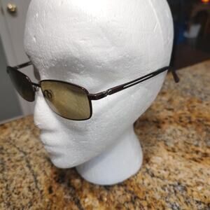 TurboFlex TF368 Sunglasses Mens Brown Rectangle FRAMES ONLY Flexible Frame 54mm